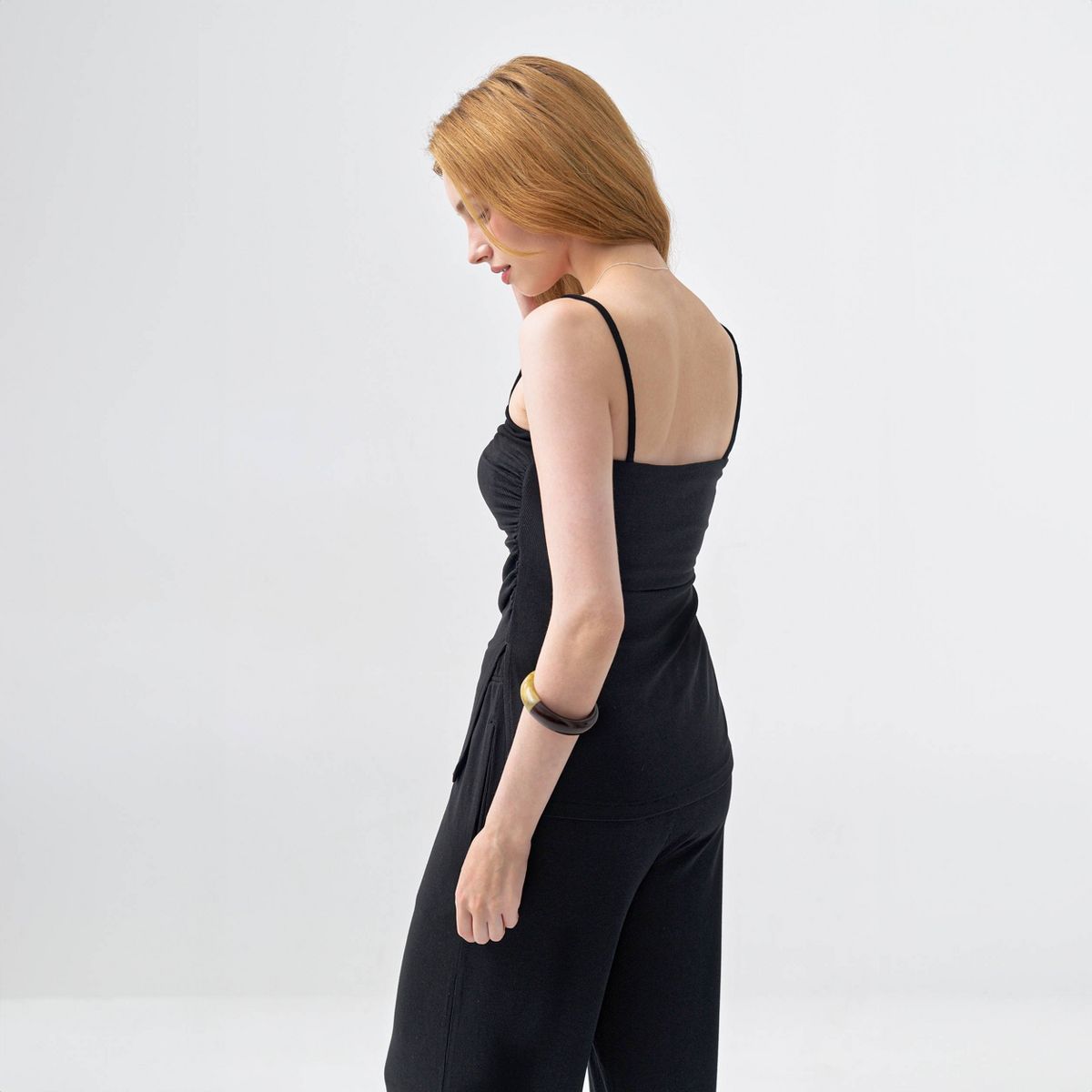 Women's Ribbed Ruched Tank Top - A New Day™ - thumbnail 5