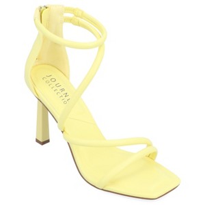 Journee Collection Womens Marza Mid Heel Open Toe Pumps - 1 of 4