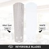 Portage Bay Miller Park 44 Inch Indoor Home Ceiling Fan with LED Light Fixture & 5 Reversible Blades, Brushed Nickel with Gray Oak/Walnut Blades - 4 of 4