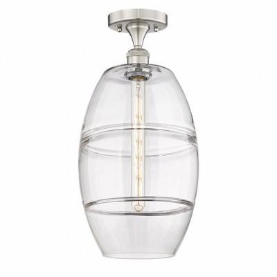 Vaz - 1 Light Semi-Flush Mount In Industrial Style-18.63 Inches Tall and 10 Inches Wide