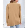 Women's Casual Blazers Fashion Work Office Full Lined Pocket Jacket Suit - 4 of 4