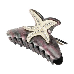 Unique Bargains Women's Elegant Starfish Hair Clips 4.06"x1.73"x2.40" 1 Pc - 1 of 3