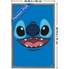 Trends International Disney Lilo and Stitch - Giant Face Smile Framed Wall Poster Prints - 3 of 4