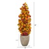 Nearly Natural 42-in Autumn Maple Artificial Tree in Sand Colored Planter - 3 of 3