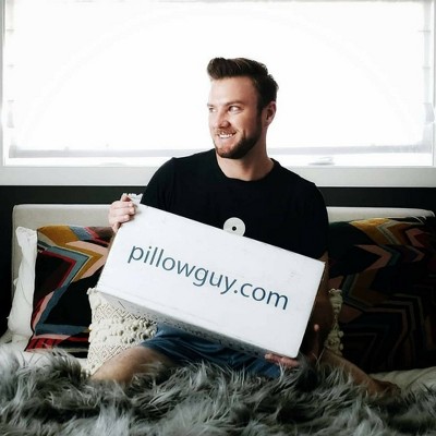 Luxurious White Goose Down Queen Pillow with Hypoallergenic Cotton Protector