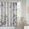 Okak Farmhouse Printed Cotton Shower Curtain with 12 Button Holes,Machine Washable Bathroom Decor,72x72 inches - 4 of 4