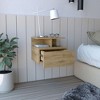 NicBex Floating Nightstand,End Table,Side Table with Drawer and Open Shelf for Bedroom,Living Room - 2 of 4