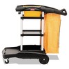Rubbermaid Commercial FG9T7200BLA High Capacity Cleaning Cart - Black - 3 of 4