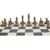 WE Games Color Bright Plastic Staunton Tournament Chess Pieces with 3.75 in. King - Half Chess Set of Chess Pieces Only, Gold - 4 of 4