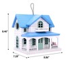 Vandue Outdoor Wooden Birdhouse, Bird-Friendly Perch - Ocean Bungalow - 3 of 4