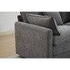 NicBex Couches for Living Room Modular Sectional 2-Seater Sofa Modern Upholstered Sofa Couch with Cushion Pillows for Bedroom Apartment, Grey - 3 of 4