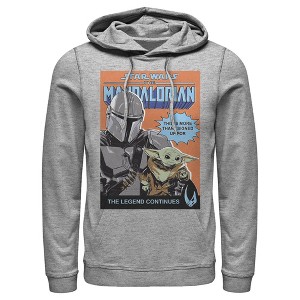 Men's Star Wars The Mandalorian The Legend Continues Pull Over Hoodie - 1 of 4