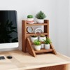 Costway 4-Tier Wood Small Flowerpot Holder Plant Stand for Multiple Succulents Patio - 2 of 4