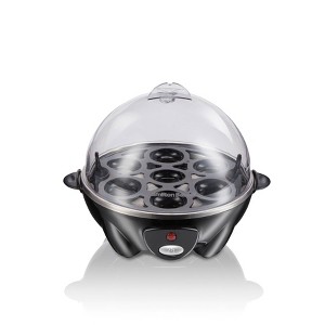 Hamilton Beach Rapid 7-Egg Cooker - Black: Electric Egg Boiler, Poacher & Steamer, 300W, Hand Wash, 1-Year Warranty - 1 of 4