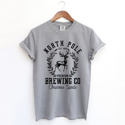 Simply Sage Market Women's North Pole Brewing Co. Short Sleeve Garment Dyed Tee