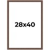 PosterPalooza | 28x40 Wide Barnwood Picture Frame, UV Acrylic, 6 Finishes - Grey, Brown, White, and Black - 2 of 4
