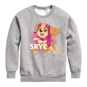 Boys' - Paw Patrol - Skye Character Graphic Long Sleeve Fleece Sweatshirt - 1 of 4