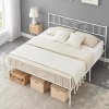 White King Size Metal Platform Bed with Headboard and Footboard, Steel Slat Support, No Box Spring Needed Easy Assembly - 3 of 4