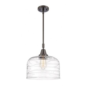 Bell - 1 Light Stem Hung Mini Pendant In Industrial Style-14.13 Inches Tall and 12 Inches Wide - 1 of 1