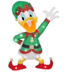 Gemmy 2.5-feet Donald Duck Freestanding Tinsel Yard Sculpture with LED Lights - 1 of 4