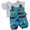 Doll Clothes Superstore Vroom Vroom! Car Print Jumpsuit for 13 - 14 inch Baby Dolls  Handmade Fun for Little Drivers - 4 of 4