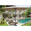 CAVINAS 10 x 6.5FT Patio Umbrella with LED Light and Crank,8 Ribs Market Patio Umbrella with Push Button for Backyard,Poolside,Deck - 2 of 4