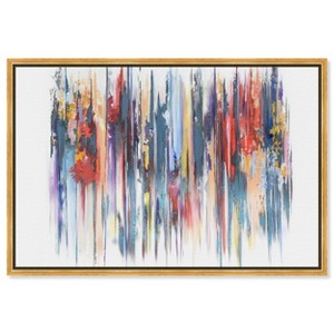 Art Remedy Doll Memories - Vibrant Reverie Reflections Colorful Abstract Wall Art Framed - 1 of 4