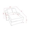 NicBex Sofa Couch,Daybed with Square Armrests and Removable Cushioned Backrests,Upholstered Sofa for Living Room,Office - 3 of 4