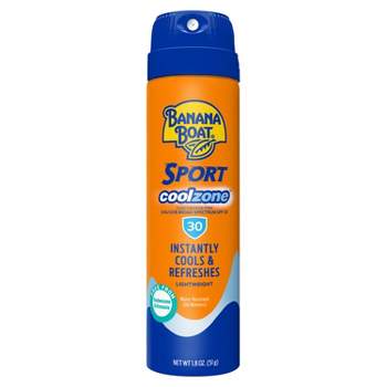 Banana Boat Sport CoolZone Clear Sunscreen Spray - SPF 30 - 1.8oz