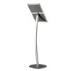 M&T Displays 8.5 x 11 Inch Freestanding Pedestal Snap Open Arc Rotating Orientation Restaurant Menu Signage Holder with Heavy Base - 2 of 4