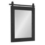 22" x 30" Cates Rectangle Wall Mirror Black - Kate & Laurel All Things Decor