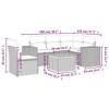 vidaXL Garden Sofa Set Grey - 3 of 4