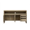 Sapphtopaz 60" 3-Door 3 Drawers Storage Cabinet Semi-Open Shelf Sideboard Buffet Cabinet with Storage for Kitchen, Living Room, Entrance - 4 of 4