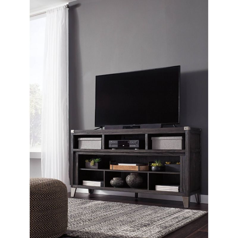 Todoe Fireplace TV Stand for TVs up to 70&#34; Dark Gray - Signature Design by Ashley, 3 of 7