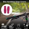 Unique Bargains Bike Handlebar Grips Covers 4.92" Long Pink 1 Pair - 2 of 4