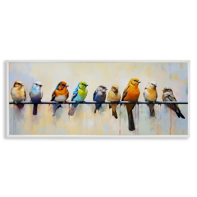 Stupell Industries Modern Birds Perched, 24" x 10"