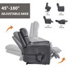 ChicFurnit Living Room Chair Arm Accent Chair Power Recliner with Dual Motor Lift Assist Massage Vibration Cup Holder, 30.31"*25.59"*22.04" - 4 of 4