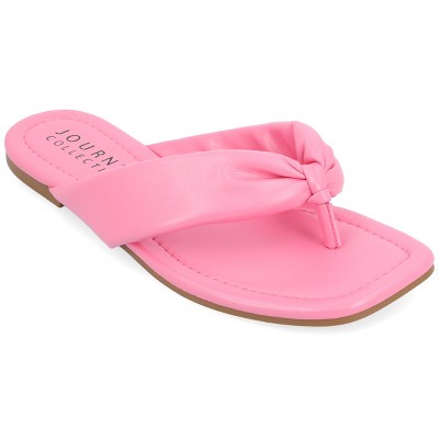 Journee Collection Womens Kyleen Flip Flop Puffy Sandal