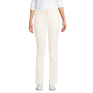 Lands' End Lands' End Women's Mid Rise Straight Leg Corduroy Pants - 1 of 4