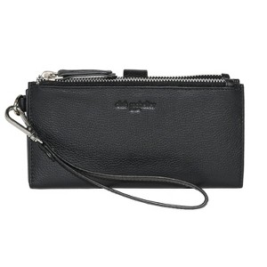 Club Rochelier Ladies Leather Double Zip Clutch Wallet Black One Size - 1 of 4