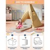 Kids Sofa Chair, 2-in-1 Convertible Toddler Sofa Lounge Chair, Comfortable Folding Teddy Flannel Children's Sofa Bed, for Playroom, Bedroom, Nursery - 3 of 4
