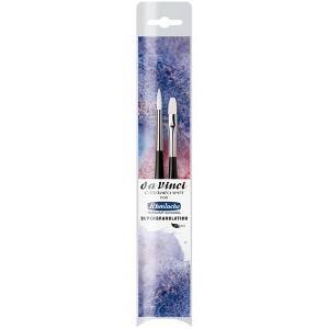 da Vinci CASANEO White for Schmincke Horadam, Synthetic, Watercolor, Series 5391, 2 Brush Set - 1 of 3