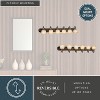 VAXCEL LaSalle 6 Light Bathroom Vanity Wall Light Fixture, Full Backplate - 2 of 4