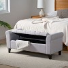 Sapphtopaz Storage Bench Storage Ottoman Storage Organizer Padded Seat Cushion Ottoman with Storage for Living Room, Bedroom - 3 of 4