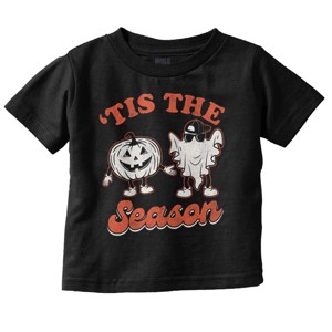 Halloween Tis The Fall Season Toddler Baby Graphic T Shirt Brisco Brands - 1 of 4