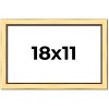 PosterPalooza | Simple Gold Picture Frame - UV Acrylic, Backing Board, Hanging Hardware Included - 2 of 4