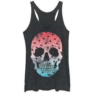 Women's Lost Gods Star Skull Racerback Tank Top - 1 of 3