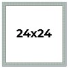 PosterPalooza | Square Refined Blue Picture Frame - UV Acrylic, Foam Board Backing, Hanging Hardware - 2 of 4