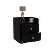 York Nightstand, Superior Top, Two Drawers, Four Casters - 4 of 4