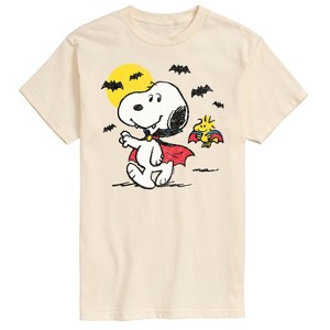 Men's - Peanuts - Vampire Snoopy Woodstock Short Sleeve Graphic T-Shirt - 1 of 4